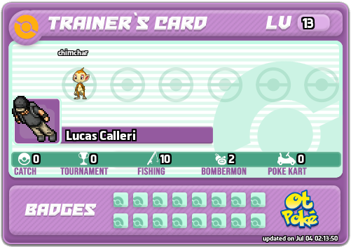 Lucas Calleri Card otPokemon.com