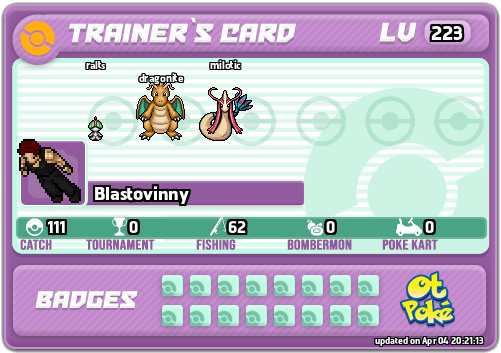 Blastovinny Card otPokemon.com