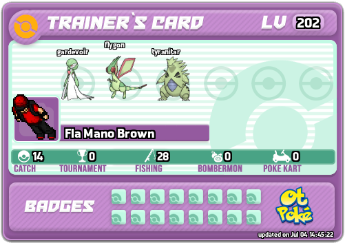 Fla Mano Brown Card otPokemon.com