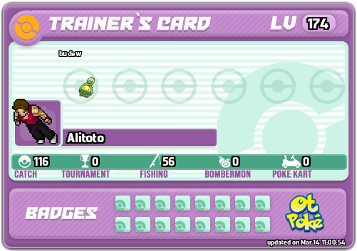 Alitoto Card otPokemon.com