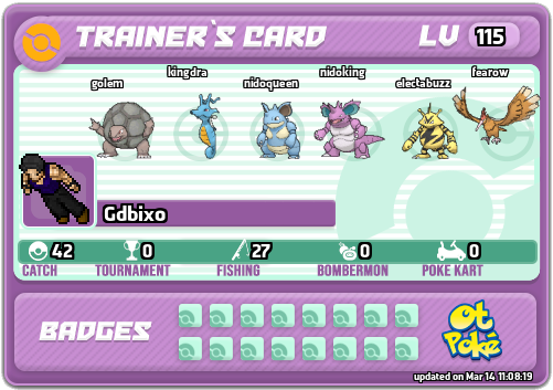 Gdbixo Card otPokemon.com