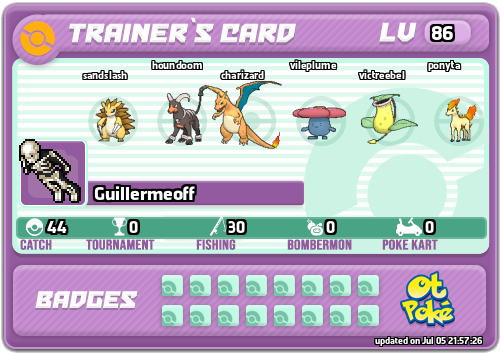 Guillermeoff Card otPokemon.com