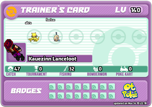 Kauezinn Lanceloot Card otPokemon.com