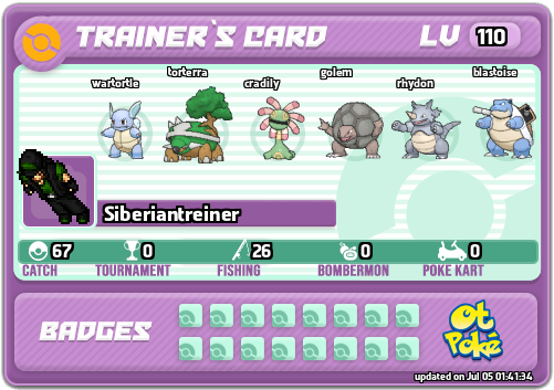 Siberiantreiner Card otPokemon.com