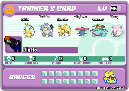 Jin Ho Card otPokemon.com