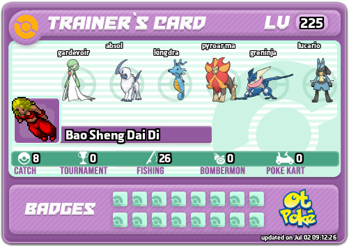 Bao Sheng Dai Di Card otPokemon.com