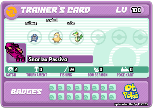 Snorlax Passivo Card otPokemon.com