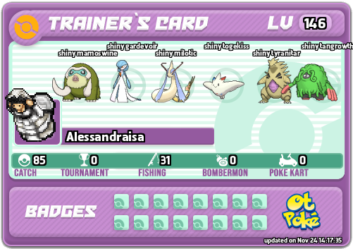 Alessandraisa Card otPokemon.com