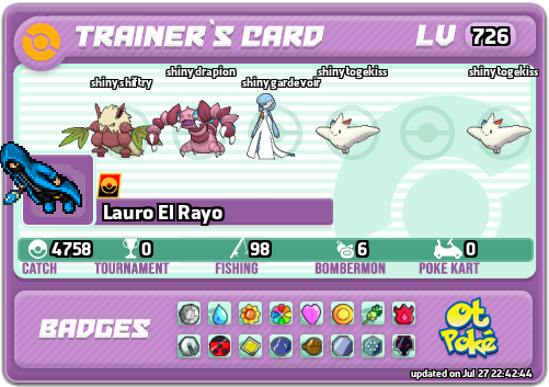 Lauro El Rayo Card otPokemon.com