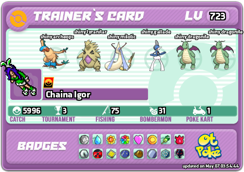 Chaina Igor Card otPokemon.com