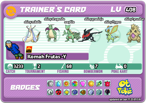 Komah Frutas -Y Card otPokemon.com