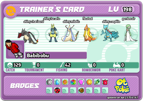 Babibobu Card otPokemon.com