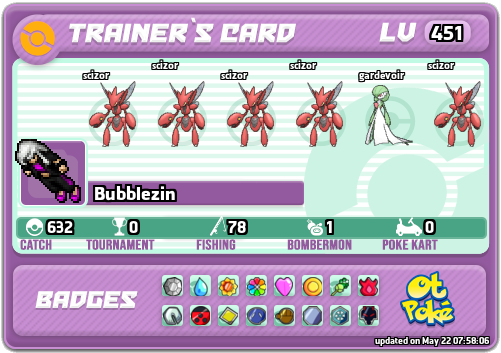 Bubblezin Card otPokemon.com
