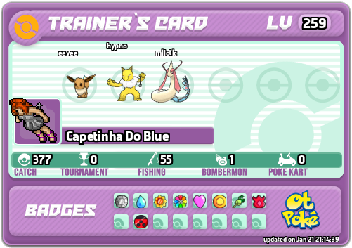 Capetinha Do Blue Card otPokemon.com