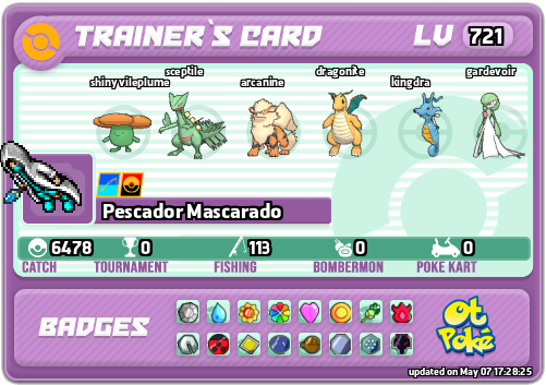 Pescador Mascarado Card otPokemon.com