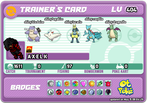 A X E L K Card otPokemon.com