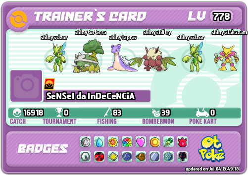 SeNSeI da InDeCeNCiA Card otPokemon.com