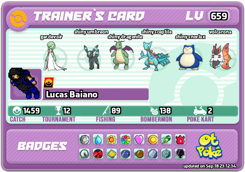 Lucas Baiano Card otPokemon.com