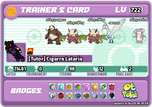 [Tutor] Cigarra Lataria Card otPokemon.com