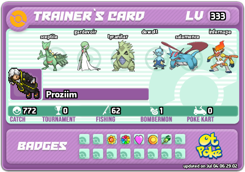 Proziim Card otPokemon.com