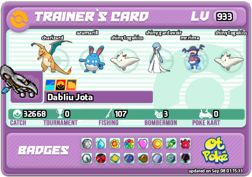 Dabliu Jota Card otPokemon.com