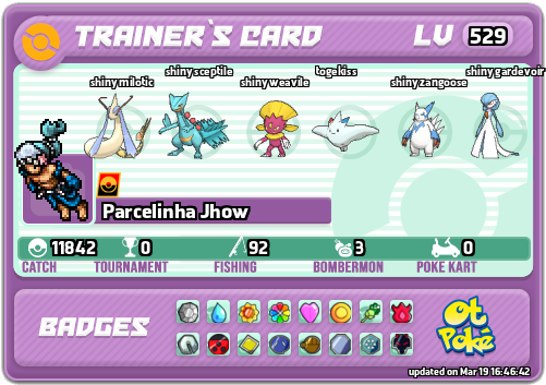 Parcelinha Jhow Card otPokemon.com