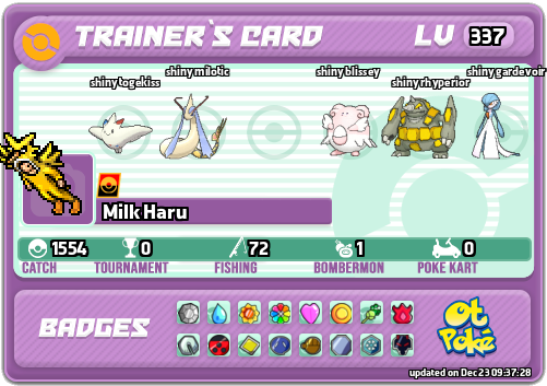 Milk Haru Card otPokemon.com