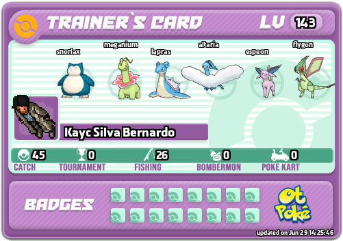 Kayc Silva Bernardo Card otPokemon.com