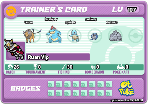 Ruan Vip Card otPokemon.com