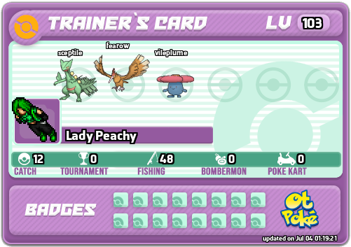 Lady Peachy Card otPokemon.com