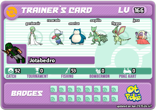 Jotabedro Card otPokemon.com