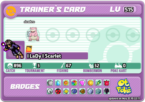 I LaDy I Scarlet Card otPokemon.com