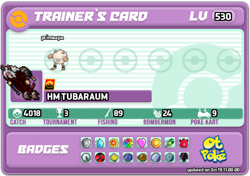 HM TUBARAUM Card otPokemon.com