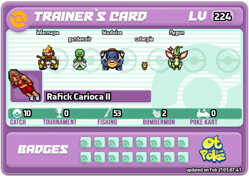 Rafick Carioca II Card otPokemon.com
