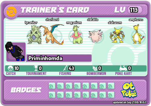 Priminhomda Card otPokemon.com