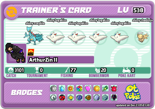 ArthurZin II Card otPokemon.com