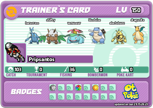 Pripsantos Card otPokemon.com