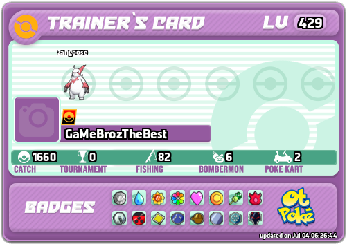 GaMeBrozTheBest Card otPokemon.com