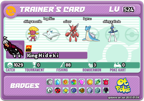 King H i d e k i Card otPokemon.com