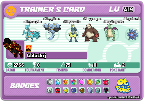 Gblackrj Card otPokemon.com