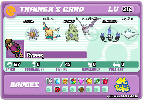 Ryzeeq Card otPokemon.com