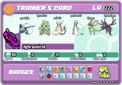 Jgbrzueirol Card otPokemon.com