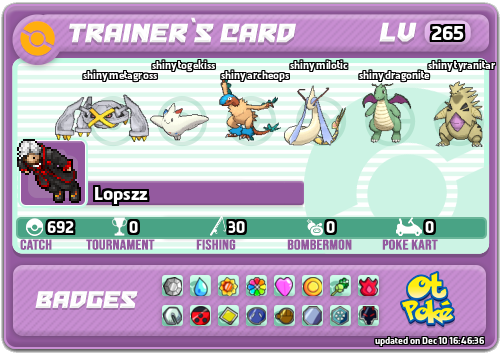 Lopszz Card otPokemon.com