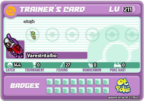 Varestritalbo Card otPokemon.com
