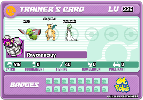 Raycanatsuy Card otPokemon.com