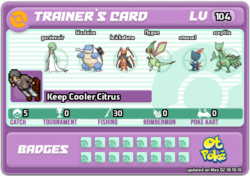 Keep Cooler Citrus Card otPokemon.com