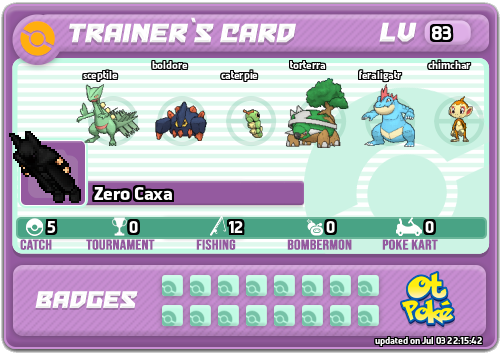Zero Caxa Card otPokemon.com