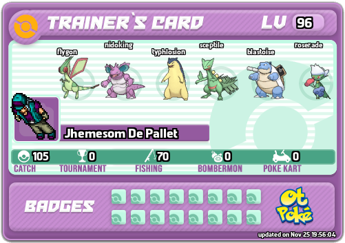 Jhemesom De Pallet Card otPokemon.com