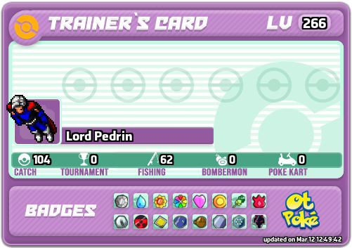 Lord Pedrin Card otPokemon.com