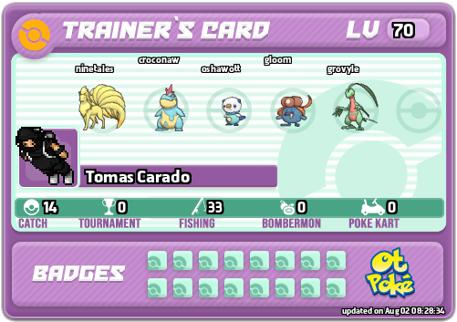 Tomas Carado Card otPokemon.com